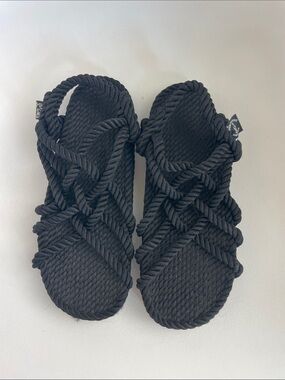 Nomadic State of Mind Black Rope JC Sandals size 38 (8-8.5)